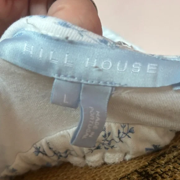 Hill House Blue and White Mini Dress with Floral Print - Picture 5 of 7